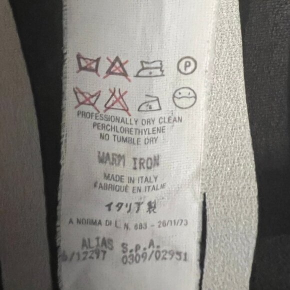 Vintage Gianni Versace Silk Striped Long Sleeve Top - Size 40 - Picture 9 of 13